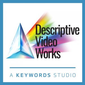 Logo: Descriptive Video Works; A Keywords Studio.