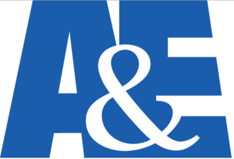 Blue A and E logo